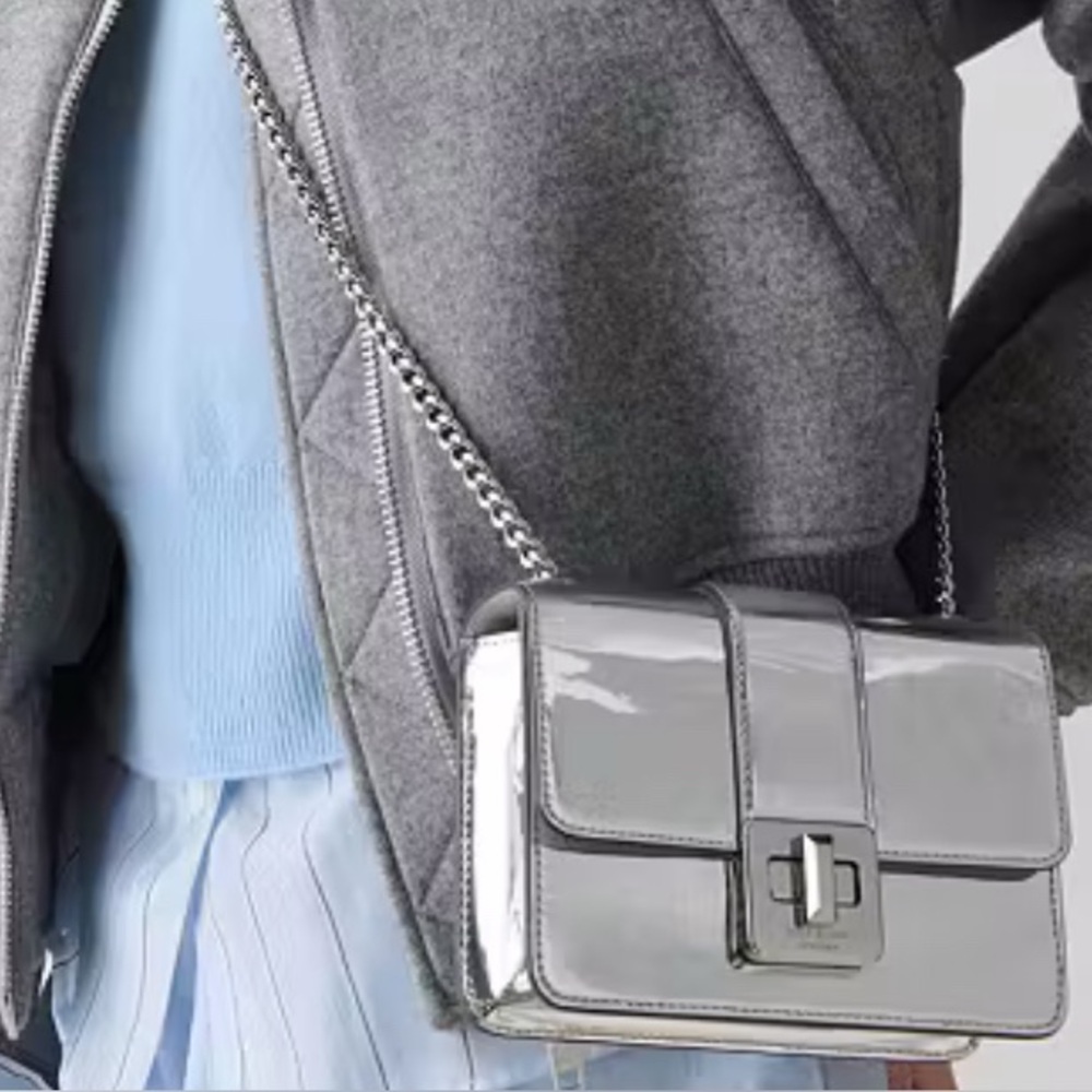 Kate Spade Silver Crossbody Bag - Picture 4 of 12
